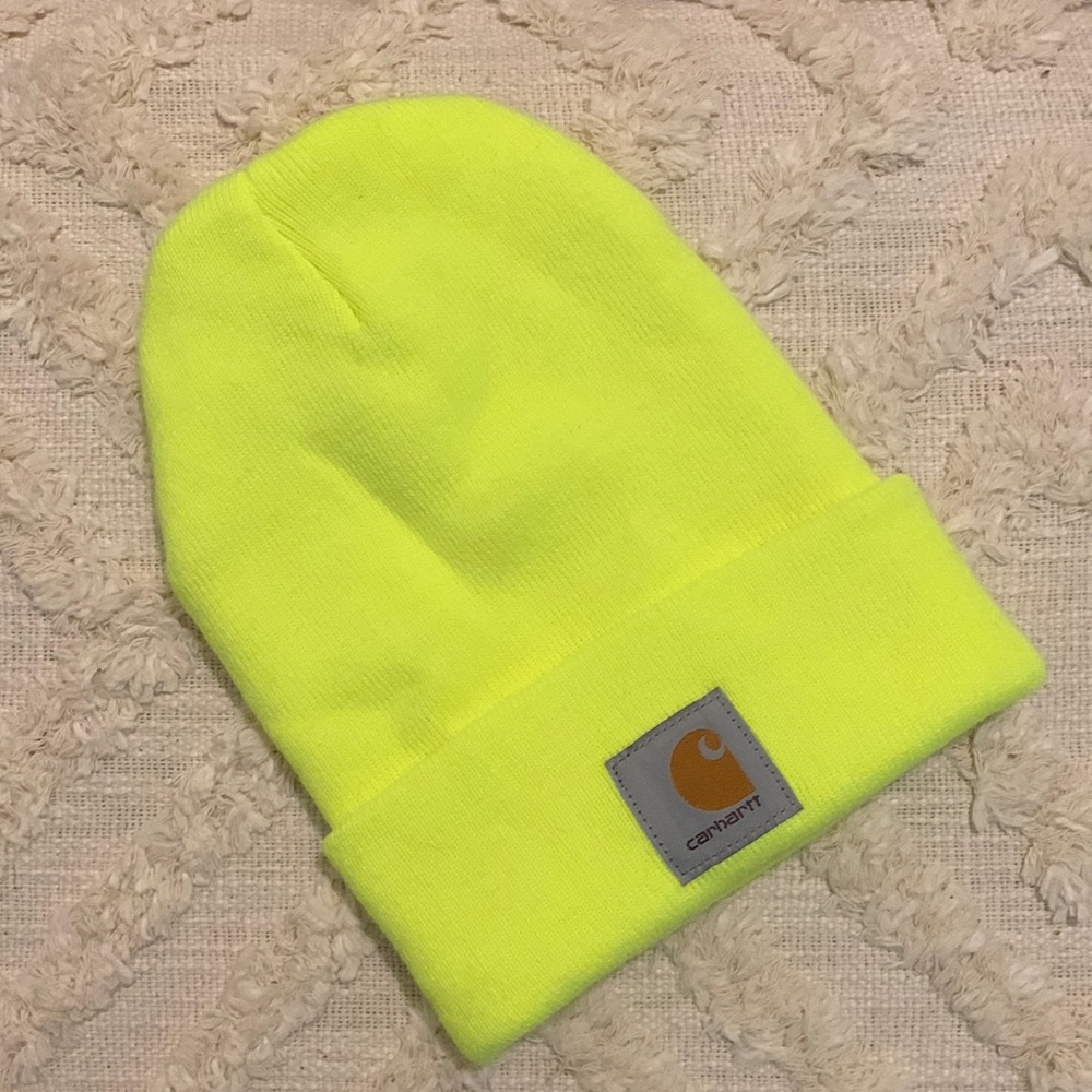 Carharrt beanie neon yellow